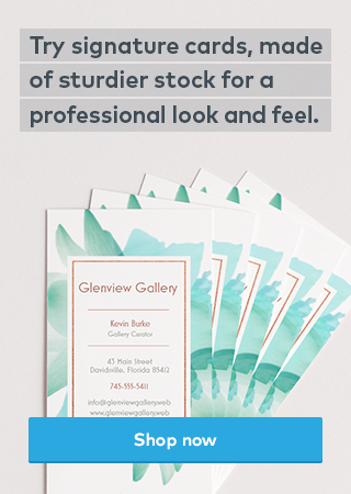 Try signature business cards