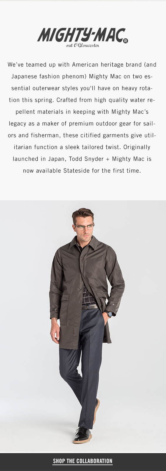 Todd Snyder: U.S. Debut: Todd Snyder + Mighty Mac | Milled