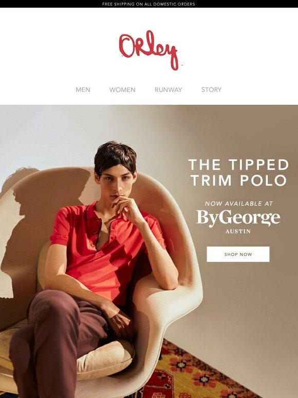 Shop the Tipped Trim Polo at By George Austin