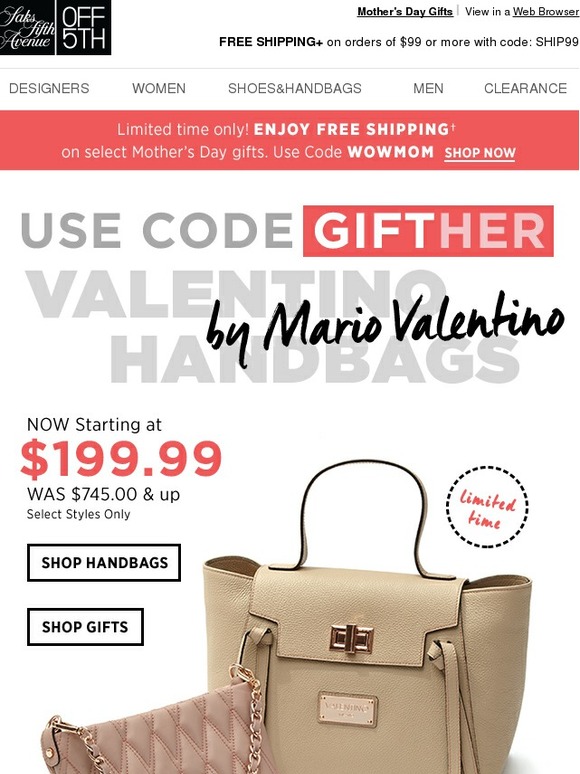 Valentino Handbags Saks Fifth Avenue | semashow.com