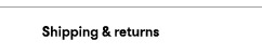 Shipping and returns