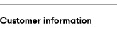 Customer information