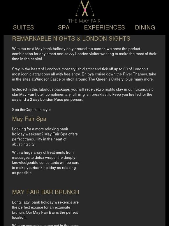 Remarkable Nights & London Sights this May