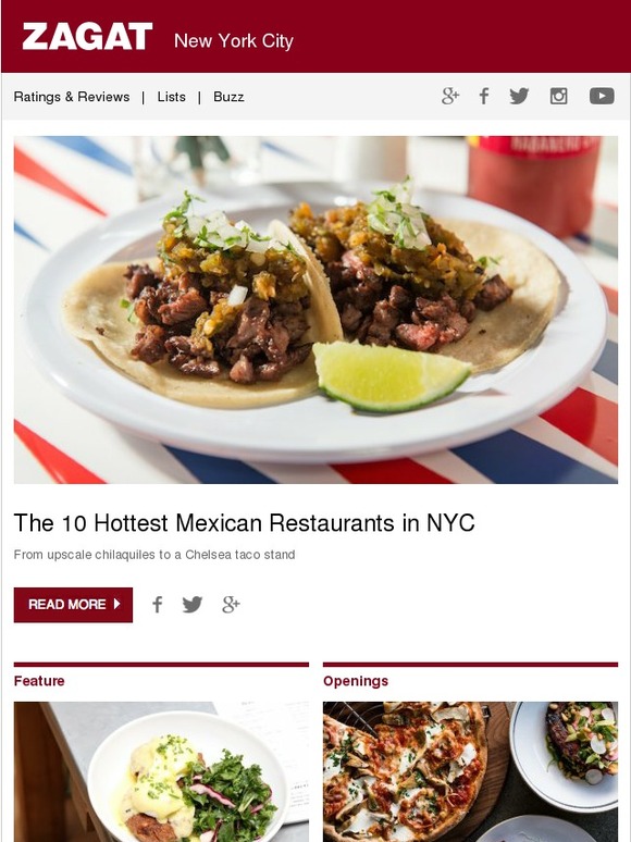 Zagat The 10 Hottest Mexican Restaurants in NYC Milled