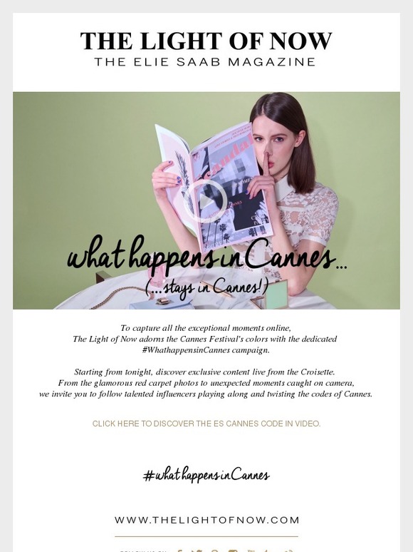 #WHATHAPPENSINCANNES WITH ELIE SAAB