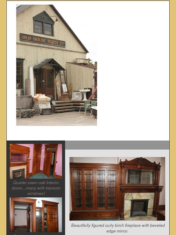 Old House Parts Just In Entire 1890's Stately Victorian Mansion Millwork available Milled