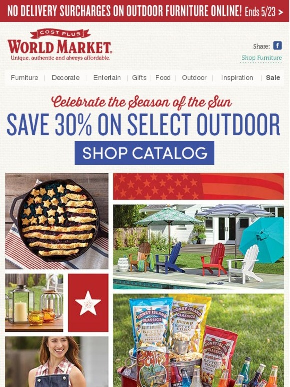 Cost Plus World Market Shop our NEW Catalog and Save 30 on Select