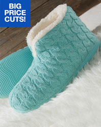 Women's Mushrooms Sweater-Knit Slippers
