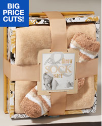 Throw and Socks Set