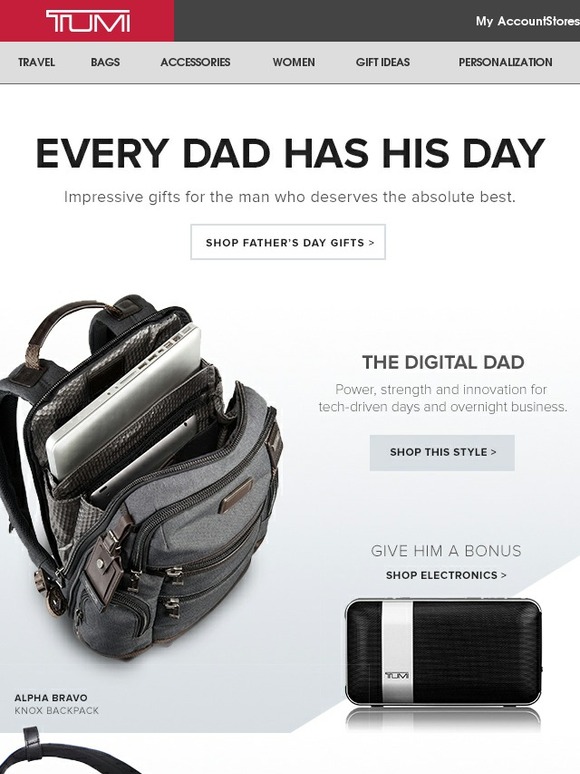 Tumi Father's Day Gifts + SemiAnnual Sale Milled