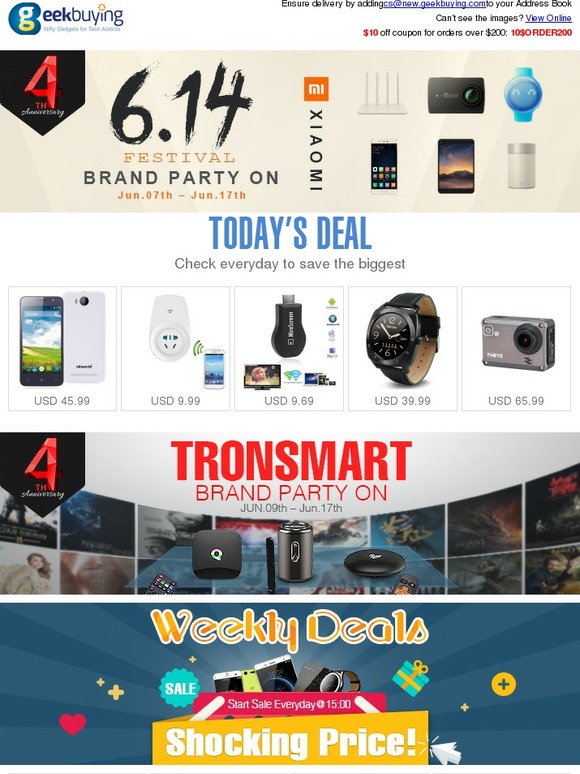 4th Anniversary Brand Sale: Xiaomi & Tronsmart Blowout!