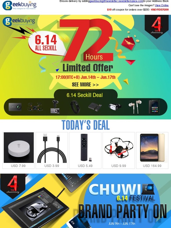 24 Hours Countdown! See What You Can Get in the 6.14 Seckill Sale!
