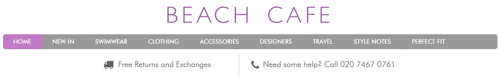 BEACH CAFE DESIGNER SWIMWEAR