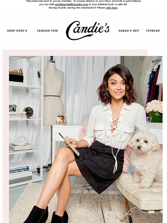 Sarah Hyland is the First Ever Candie’s Creative Director!
