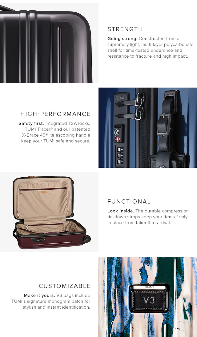 Tumi NEW V3 Our lightest luggage. Ever. Milled
