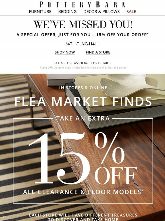 Pottery Barn Shop Our Flea Market Finds Exceptionals Savings In