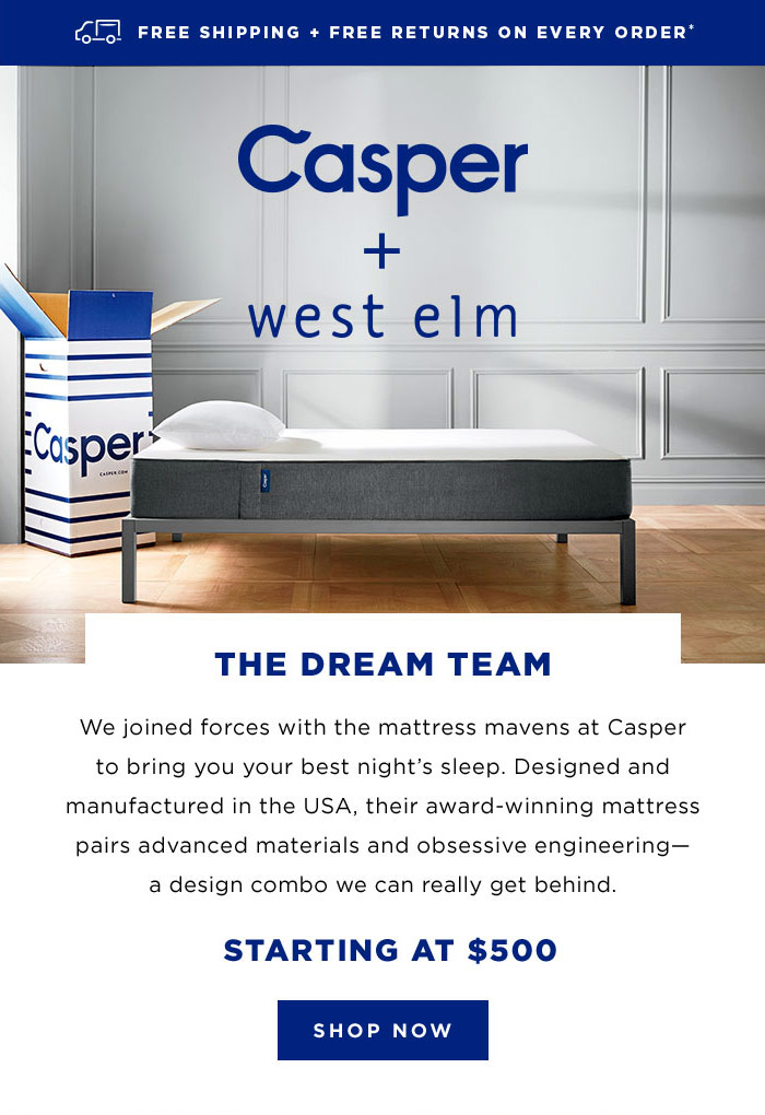 casper and west elm