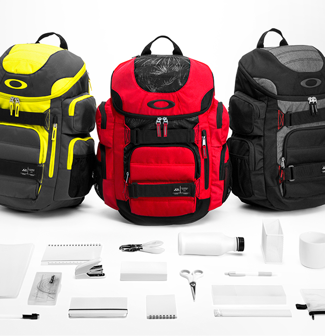 red oakley backpack