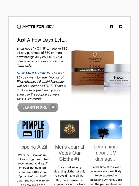 Matte For Men How To Pop That Zit (and save a few bucks) Milled