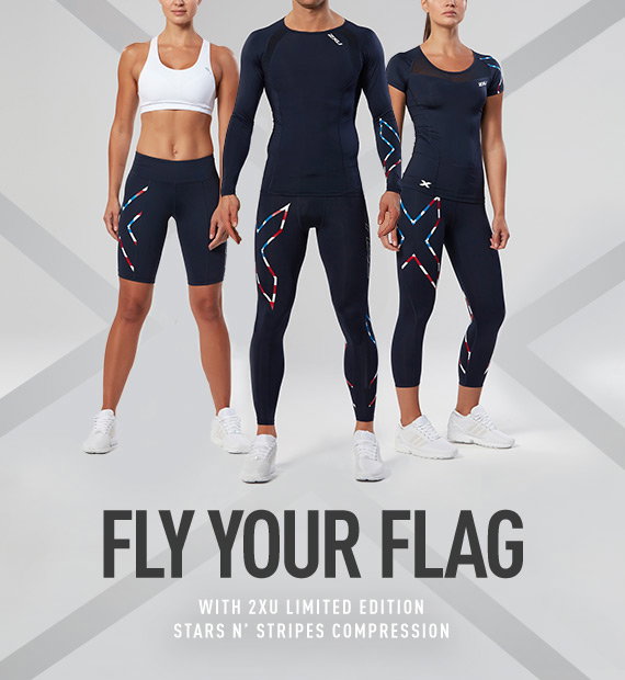 defile boykot Litteratur 2XU: Limited Edition Stars & Stripes Compression | Milled