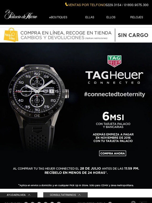 Tag Heuer Connected Palacio De Hierro Online Sales, UP TO 70% OFF |  lotuspriorat.com