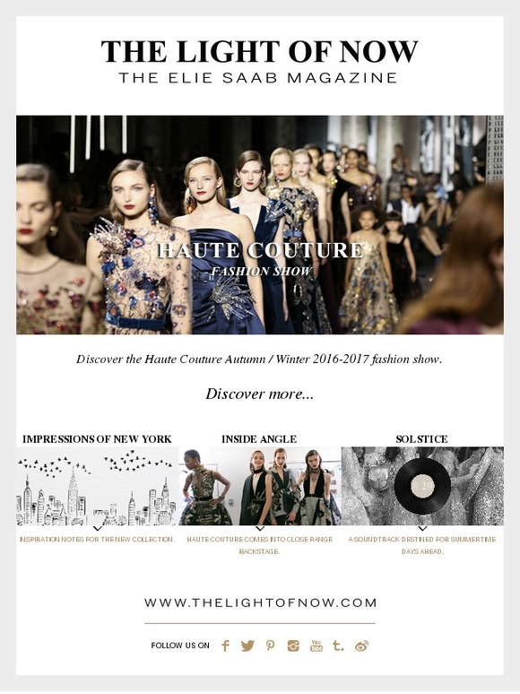 ELIE SAAB HAUTE COUTURE FASHION SHOW