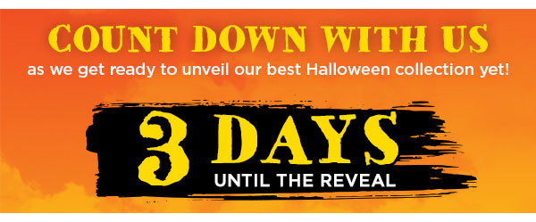 3 days left until we reveal our newest Halloween costumes!