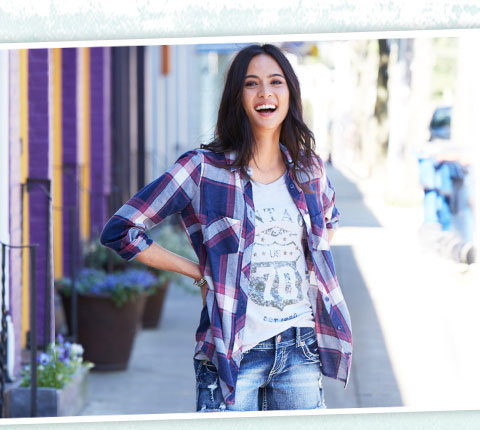 This season you'll be: Pretty in plaid - shop plaid