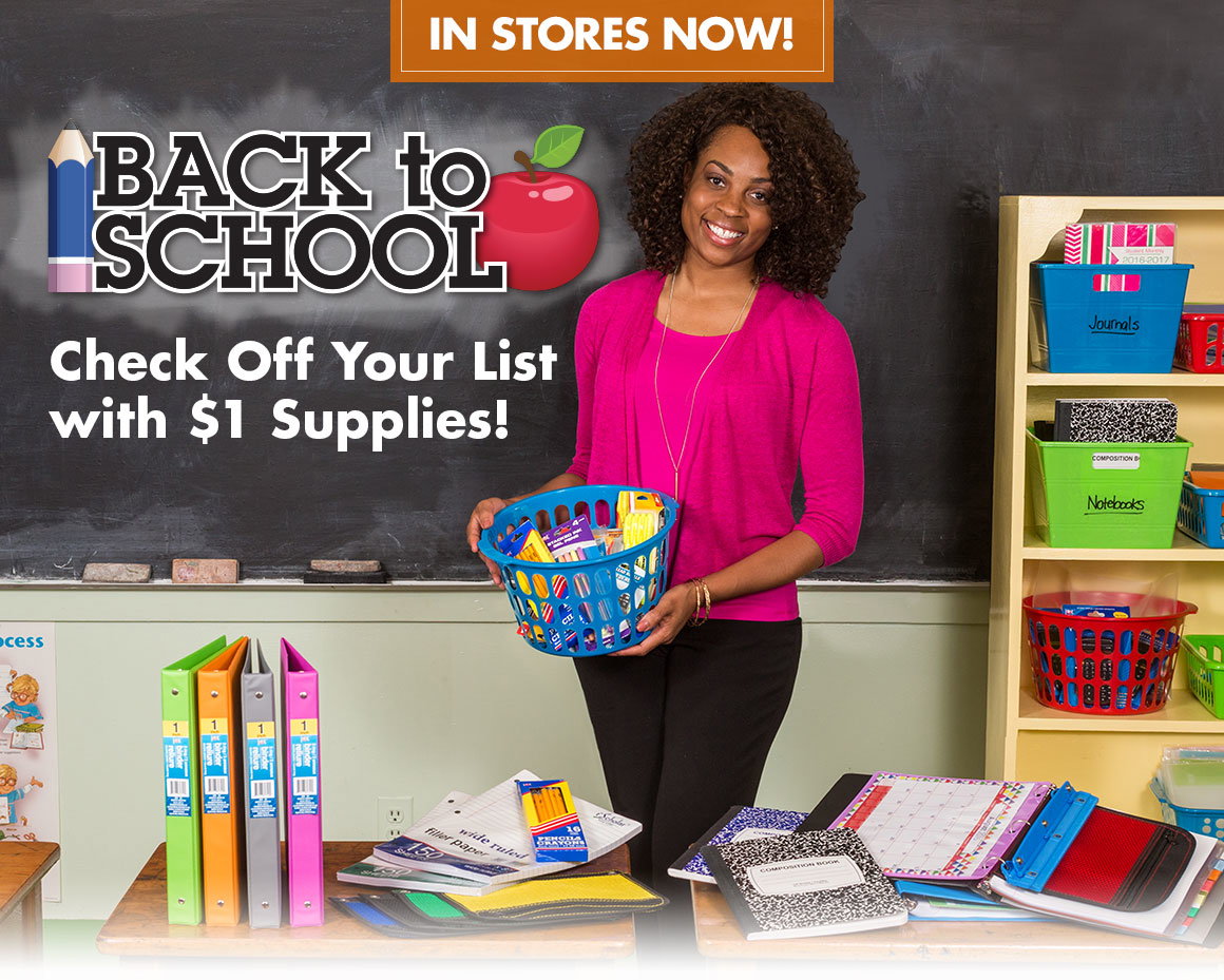 Back to School - Check off your list with $1 supplies!