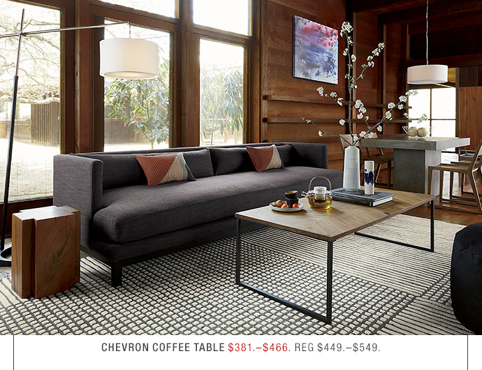 Cb2 chevron coffee deals table