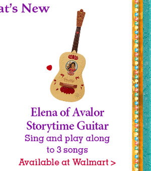 Elena of Avalor storytime guitar - Sing and play along to 3 songs - Available at Walmart