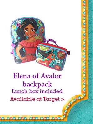 Elena of Avalor backpack - Lunch box included - Available at Target