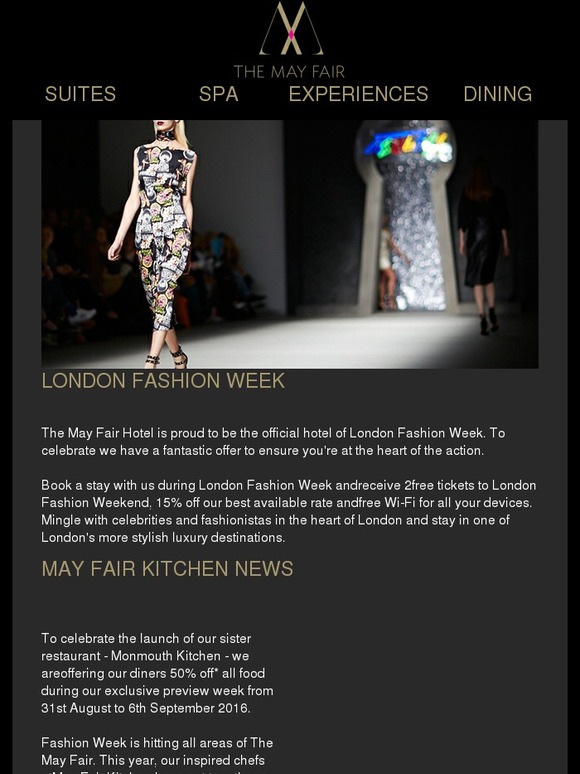 London Fashion Week with The May Fair Hotel