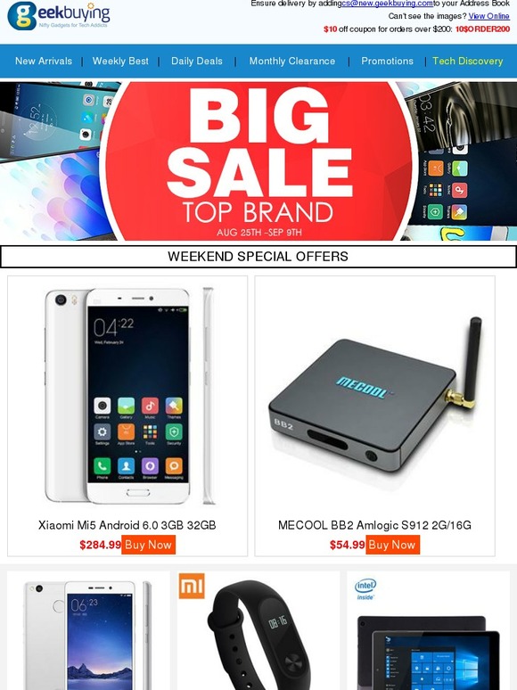 Top Brand Big Sale - Xiaomi, Letv, Lenovo, Meizu