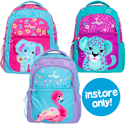 smiggle leopard backpack