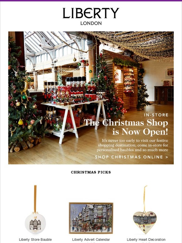 Liberty London The Christmas Shop is now open! Milled