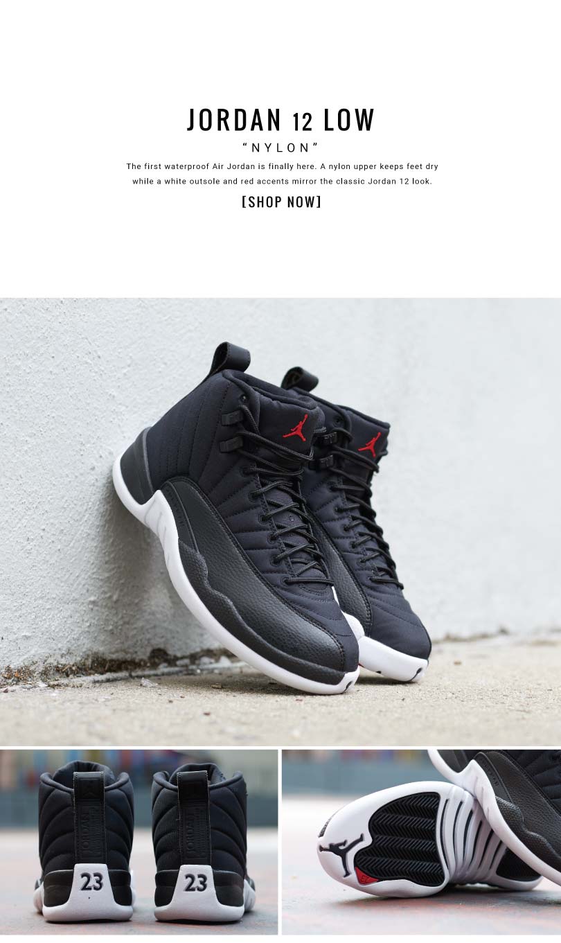 Jordan 12 nylon on on sale feet