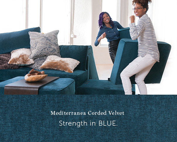 Mediterranea Corded Velvet | Strength in BLUE. - Shop Now