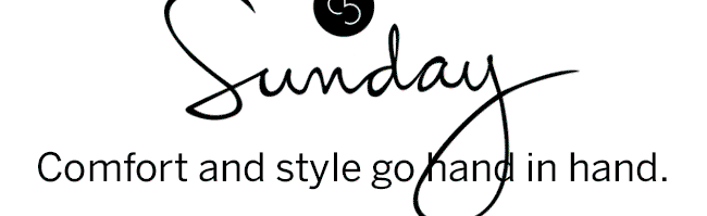 DB Sunday. Comfort and style go hand in hand.