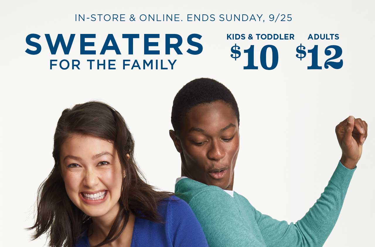 old navy sweaters $10