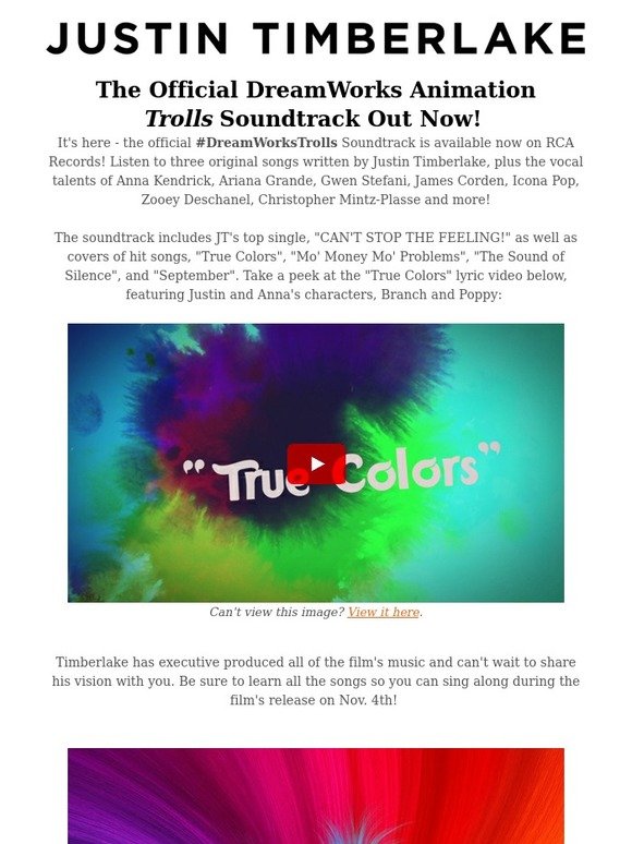 Justin Timberlake: New Music! Trolls Soundtrack Is Here! | Milled