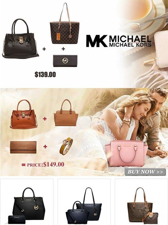 MICHAEL Michael Kors Jet Set Travel Medium Color-Block Leather Tote,  Mandarin/Luggage, Medium