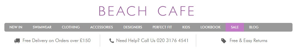BEACH CAFE DESIGNER SWIMWEAR