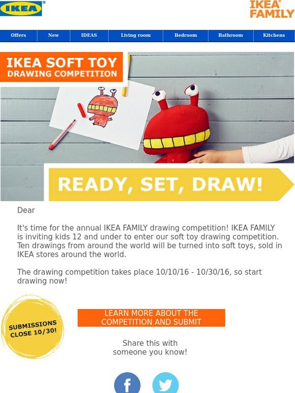 IKEA: The IKEA Soft Toy Drawing Competition begins... NOW! | Milled