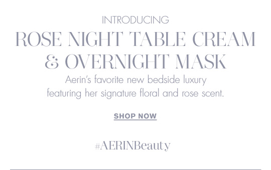 Est e Lauder New from AERIN. Rose Night Table Cream Overnight