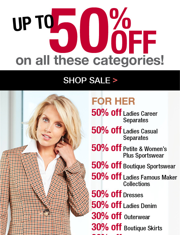 Stein Mart: Today Only! 40% Off Men's pants & shirts, 50% Ladies