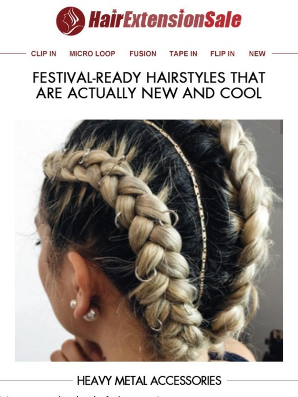 3 festival-ready hairstyles that are actually new and cool.