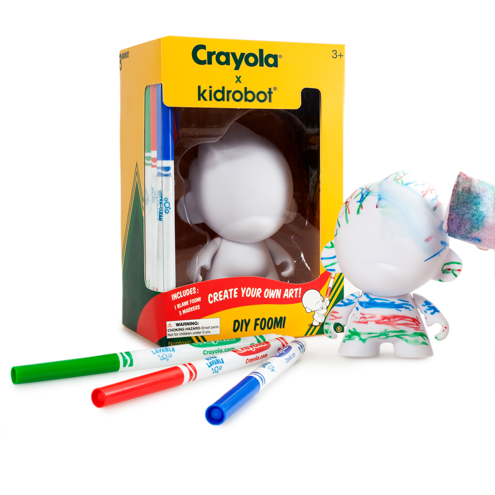 KIDROBOT INC. Crayola x Kidrobot Bub & Foomi DIY Vinyl Figures Are Here! Milled