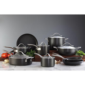 Kirkland Signature 15-Piece Hard Anodized Cookware Set