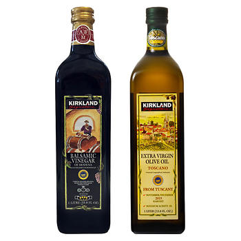Kirkland Signature Balsamic Vinegar of Modena & Kirkland Signature Tuscan Extra Virgin Olive Oil